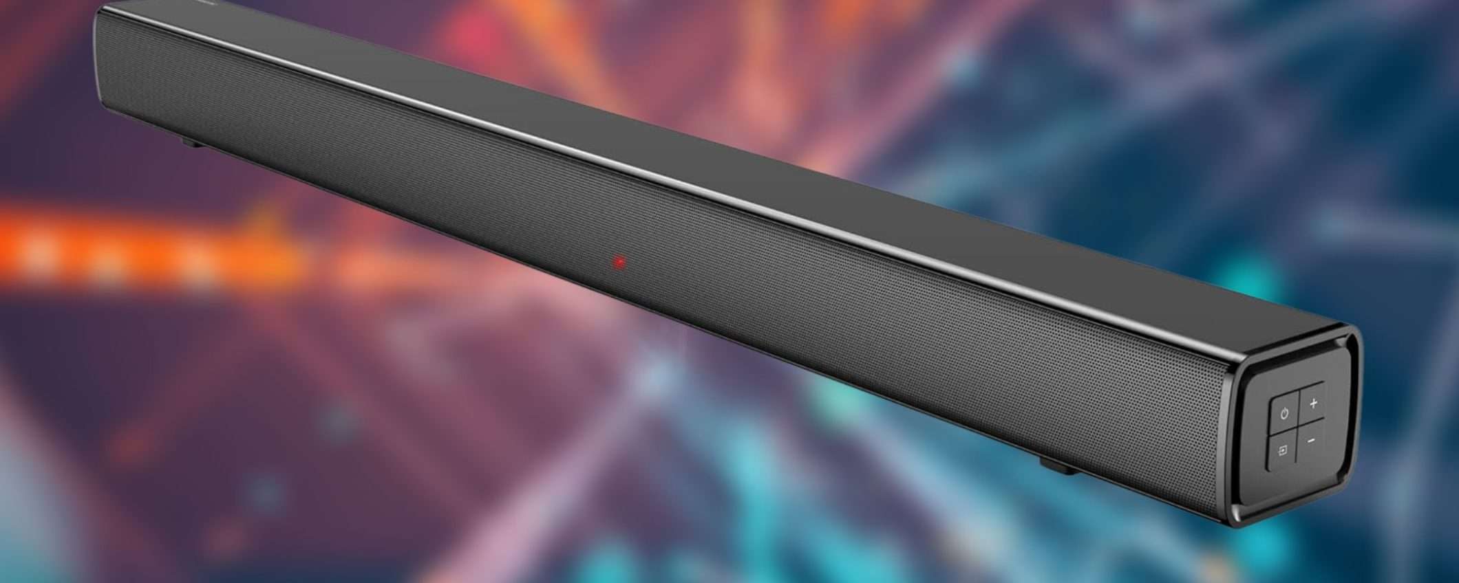 Da Panasonic una soundbar MOZZAFIATO a prezzo minuscolo su Amazon (64€)