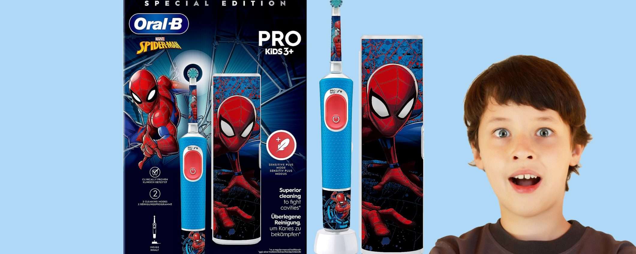 Spazzolino elettrico Oral-B della Marvel: sconto WOW del 29%