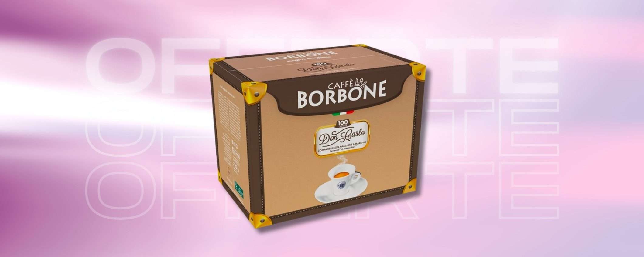 Pieno di CAFFEINA, 400 capusle Caffè Borbone miscela Rossa a 0,15€ cad