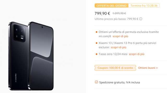 xiaomi 13 799 euro