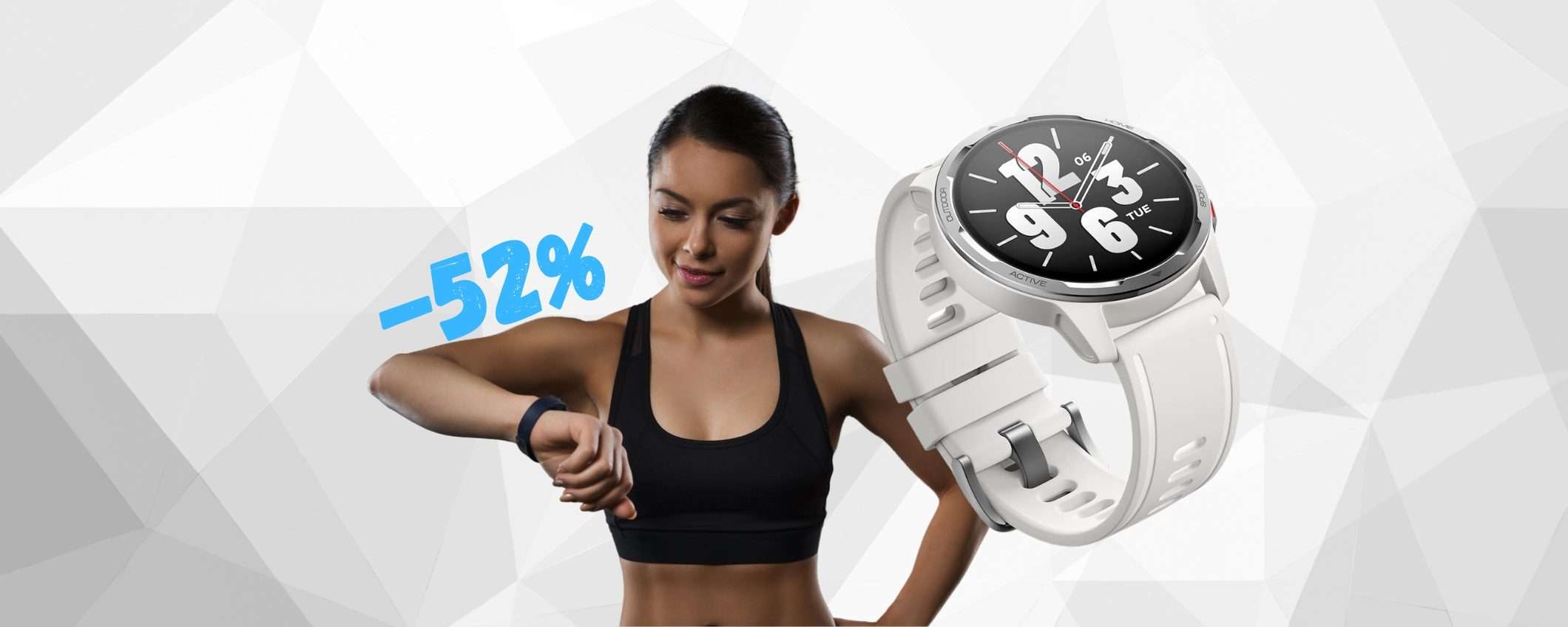 Xiaomi Watch S1 Active a PREZZO più che DIMEZZATO (-52%)