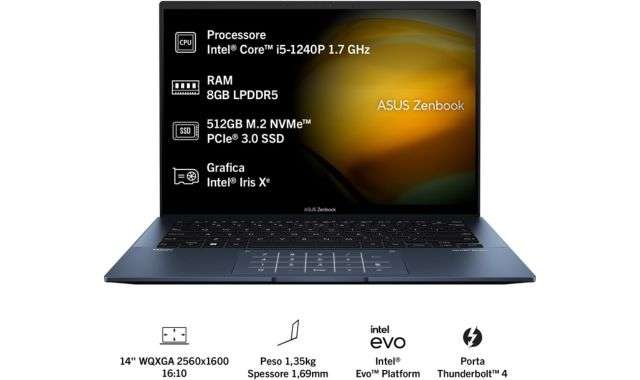 ASUS Zenbook 14 caratteristiche