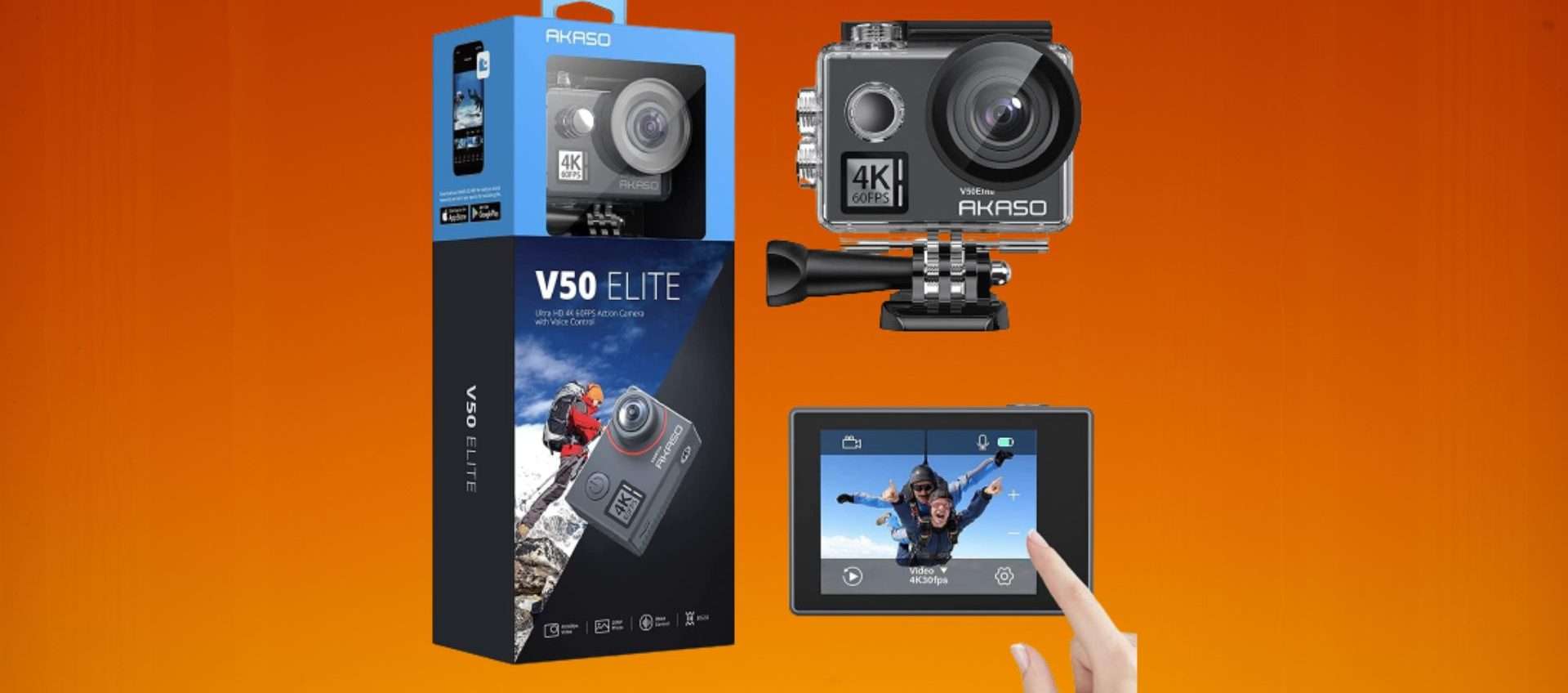 Questa soprendenten action cam con i comandi vocali è in SUPER OFFERTA su Amazon