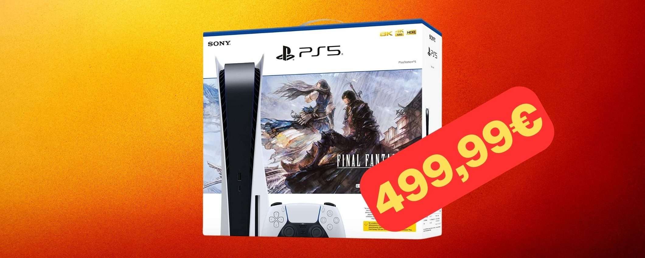 PS5 con Final Fantasy 16 in SCONTO BLACK FRIDAY: tua a 499,99€