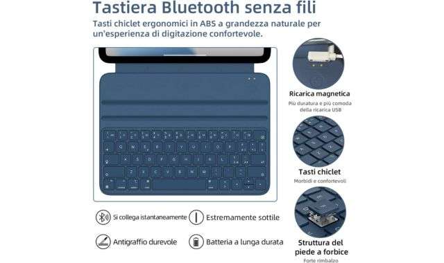 Cover tastiera per iPad bluetooth