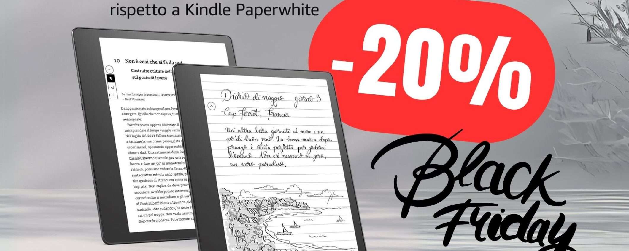 Kindle Scribe: il Taccuino Digitale CROLLA del -20% per il Black Friday