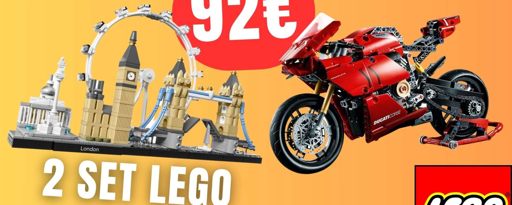 COMBO LEGO a un prezzo FOLLE: Ducati Panigale + Architecture Londra!