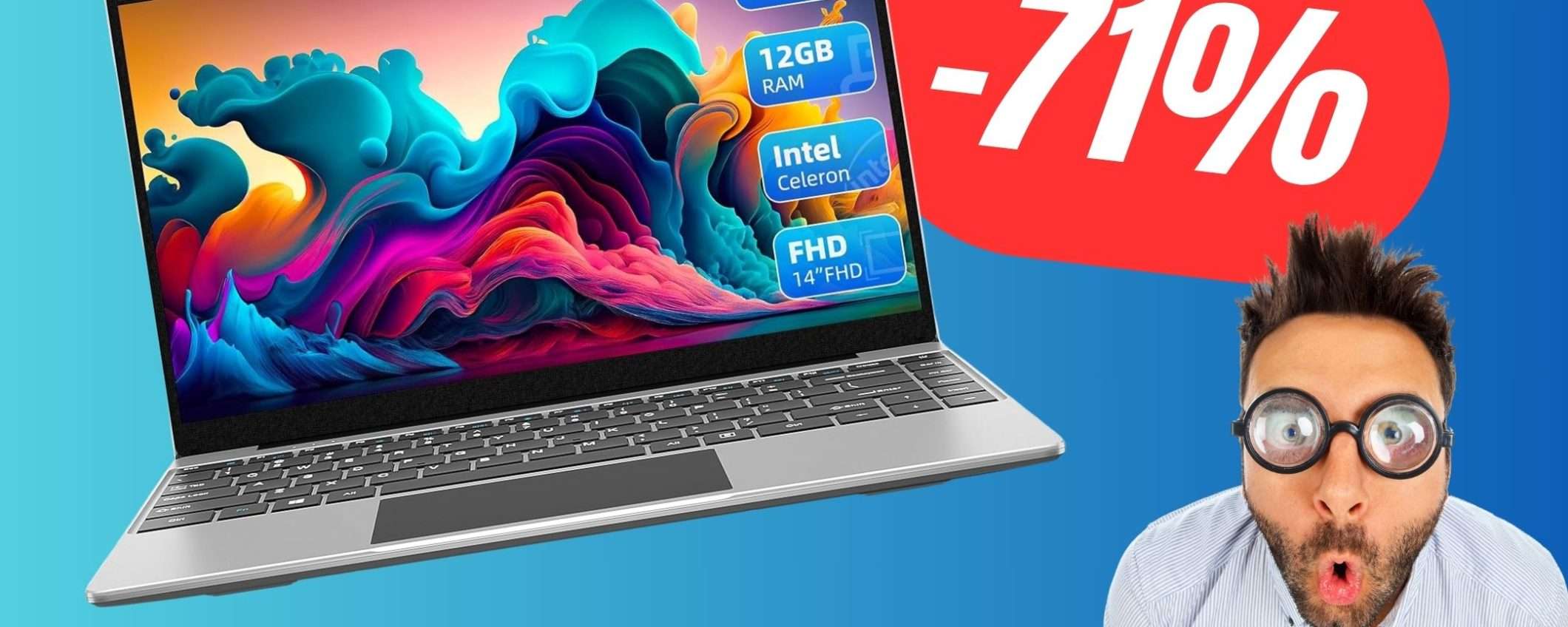 SCONTO PAZZESCO per questo Portatile con SSD e 12GB di RAM! (-71%!)