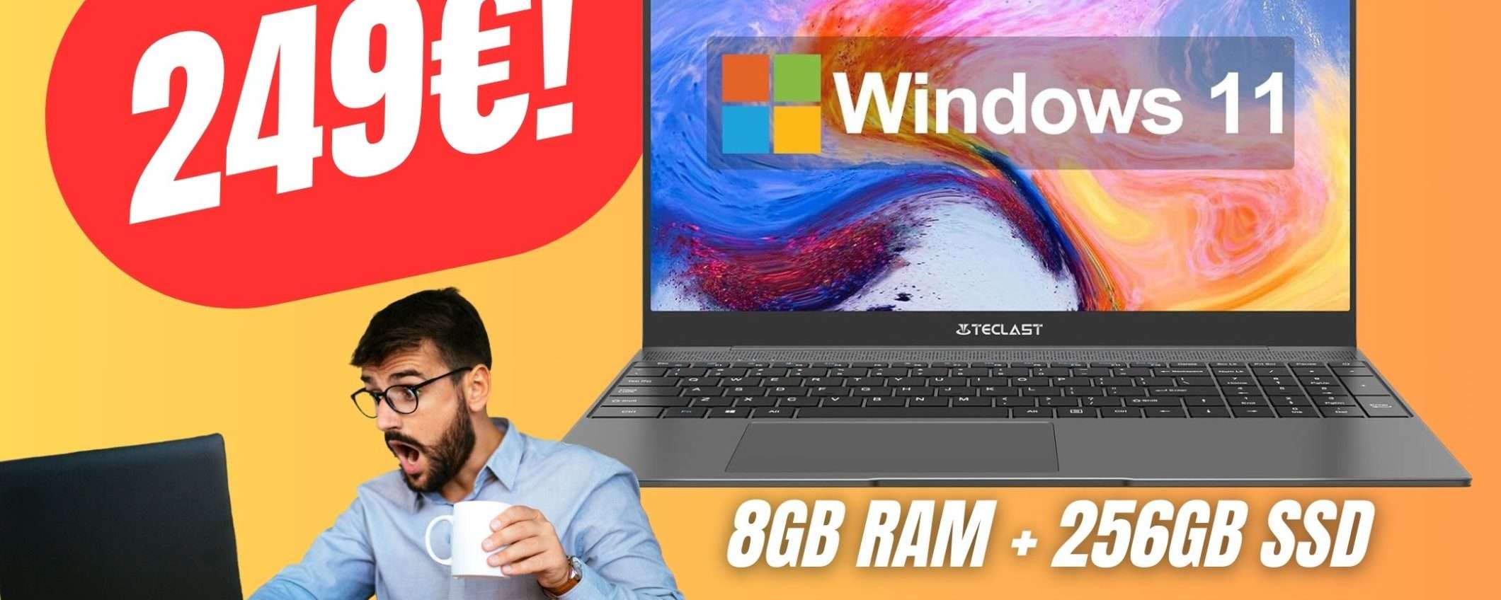 Questo Laptop COSTA POCHISSIMO grazie al COUPON da 100€!