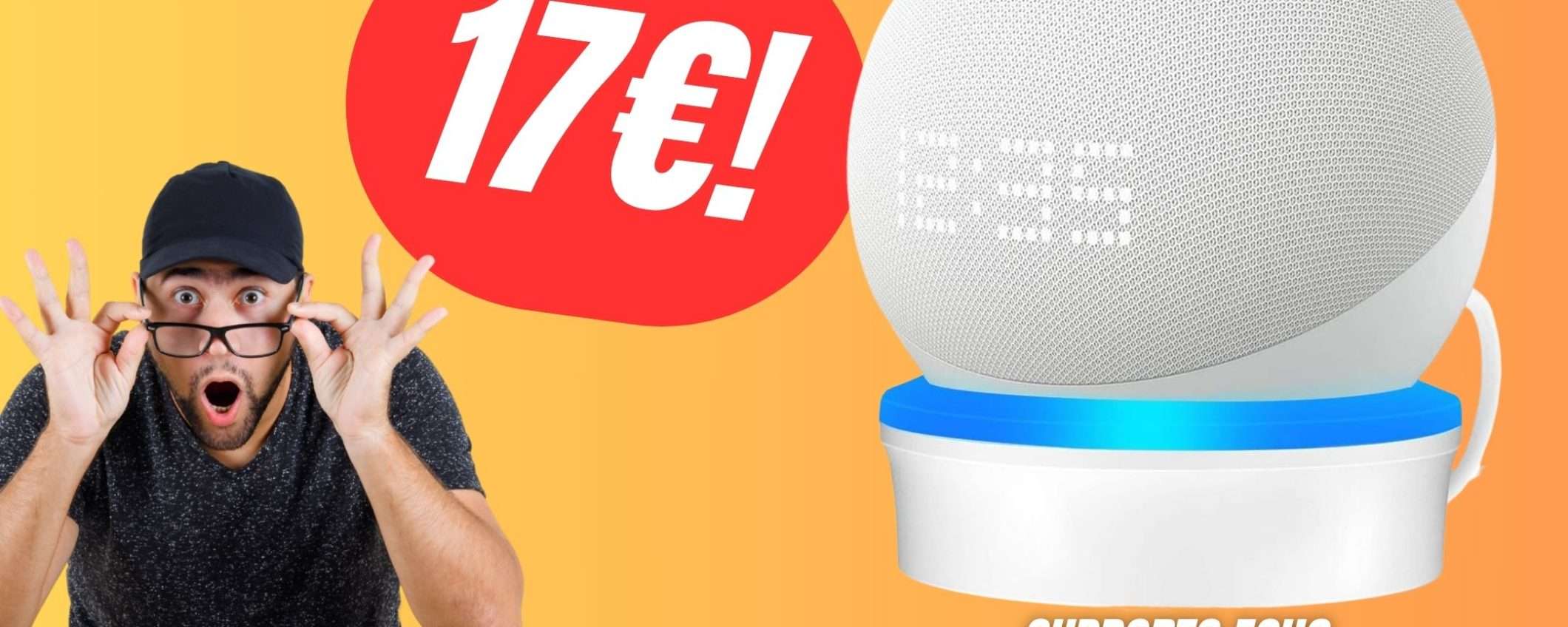 Il bellissimo Supporto per Echo Dot costa solo 17€ grazie al COUPON ESLCUSIVO!