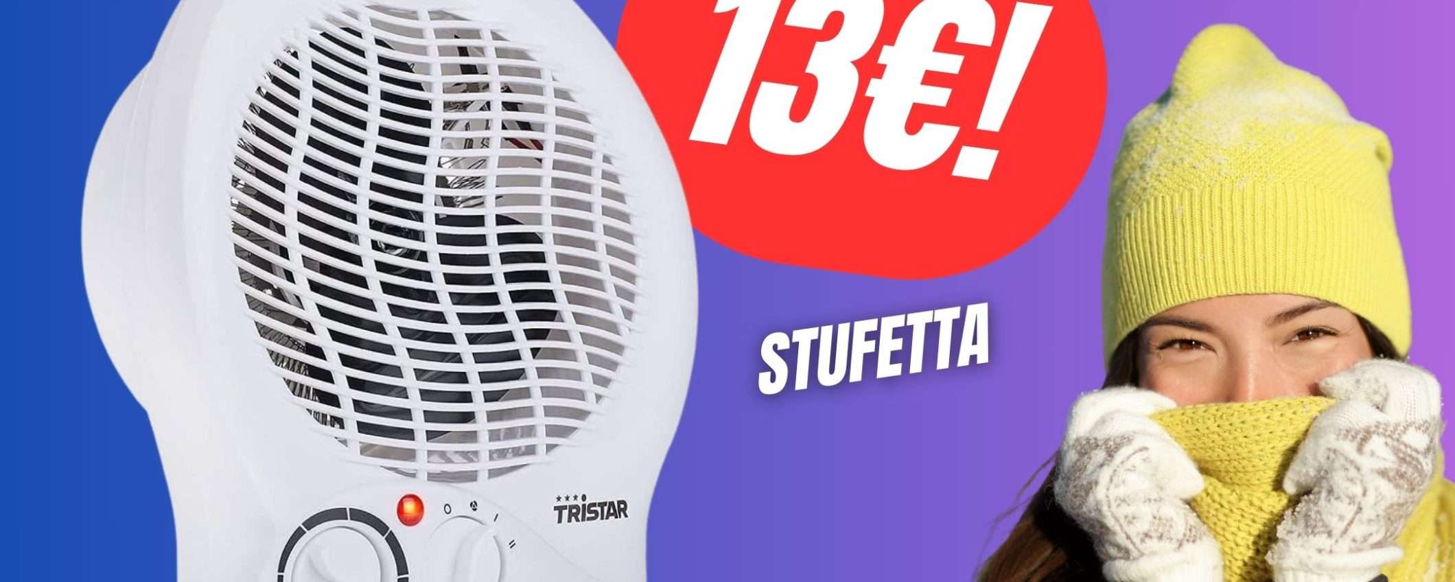 Freddo, non ti temo! La Stufa perfetta costa solo 12€ su Amazon!