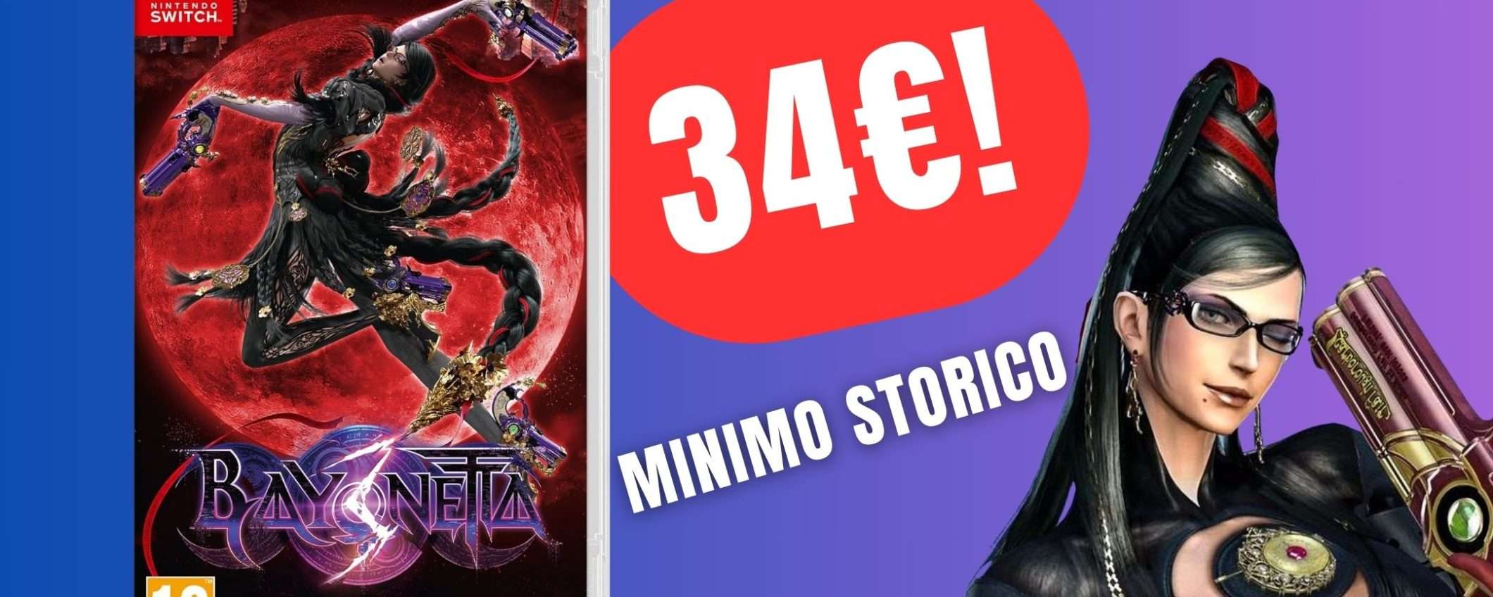 Bayonetta 3 per Nintendo Switch scende al MINIMO STORICO su Amazon!