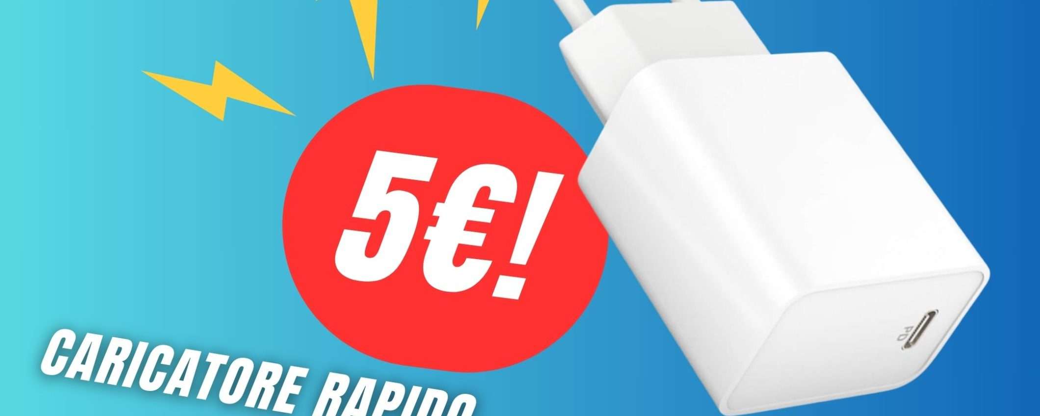 Questo Caricabatterie a Ricarica Rapida da 20W costa solo 5€ con il COUPON ESCLUSIVO