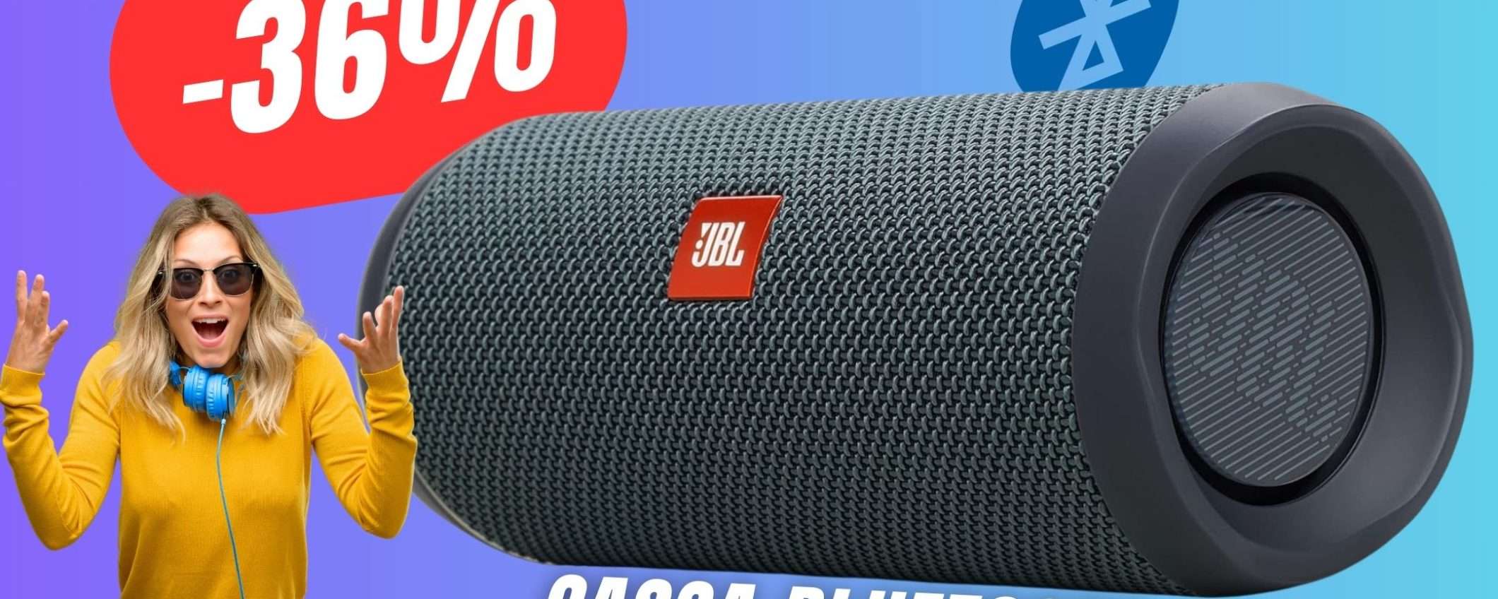 La potentissima Cassa Bluetooth di JBL CROLLA  del -36% su Amazon!