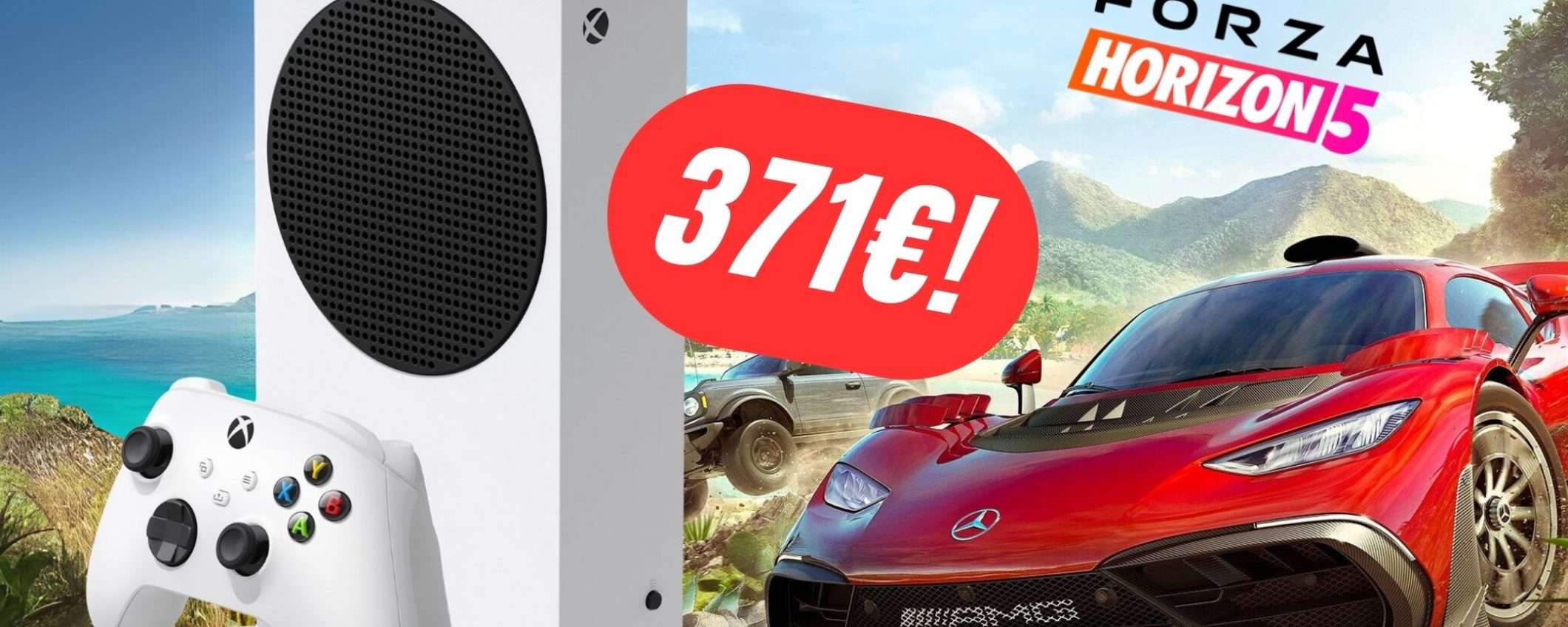 PREZZO FOLLE per il bundle Xbox Series S + Forza Horizon 5: Premium: entra nella next-gen!