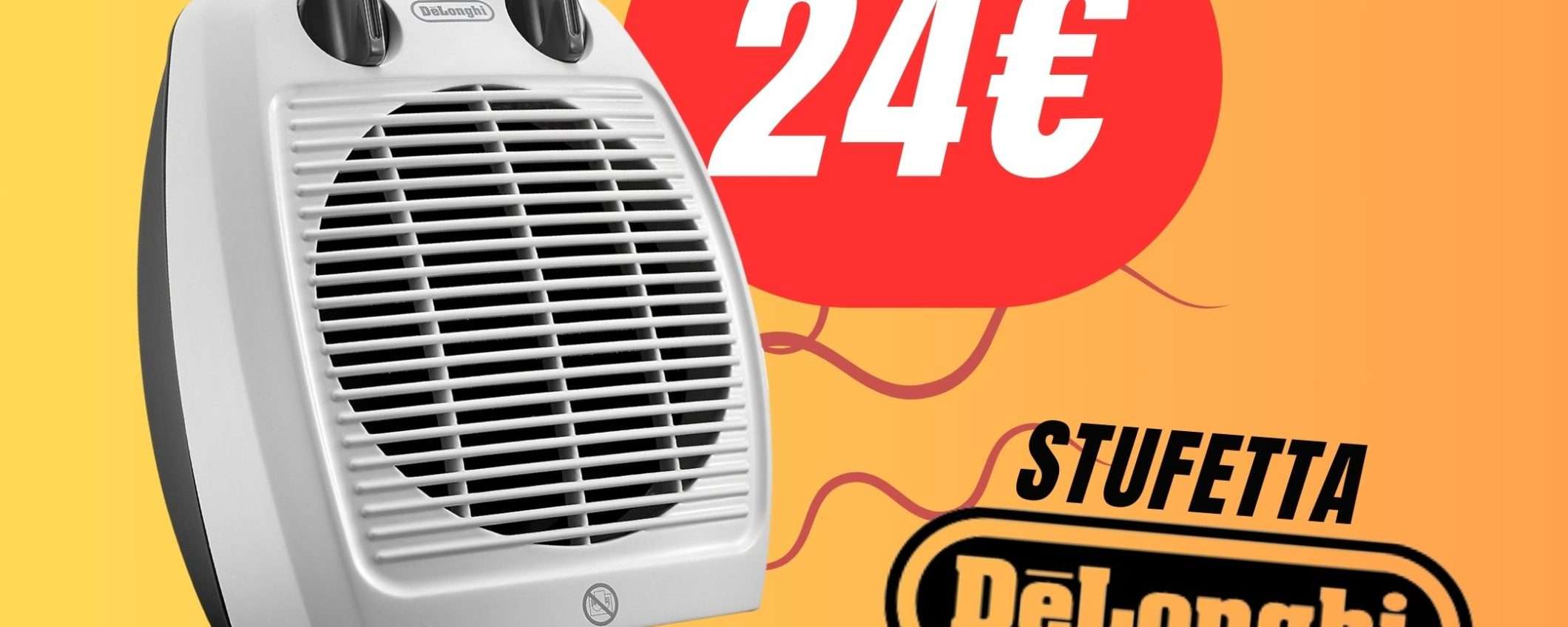 Rimani sempre al calduccio con la stufetta De'Longhi scontata a soli 24€!