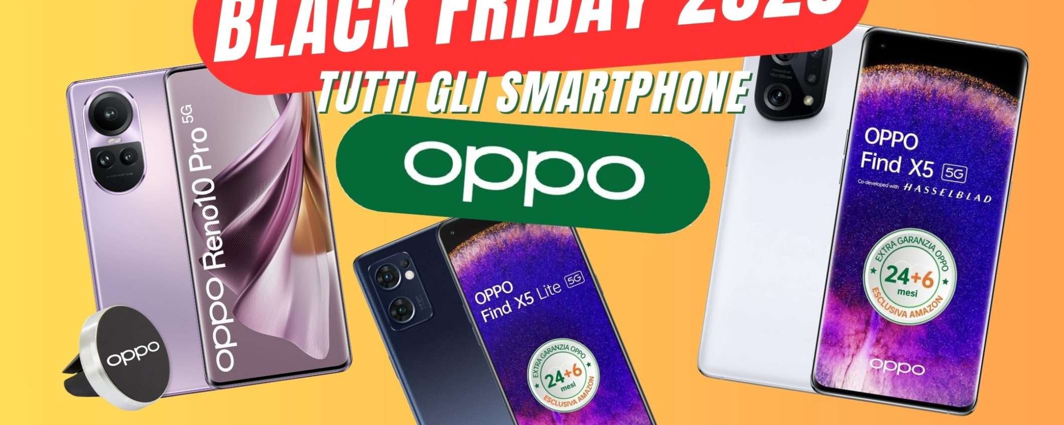 Black Friday 2023: tutti gli smartphone Oppo in offerta