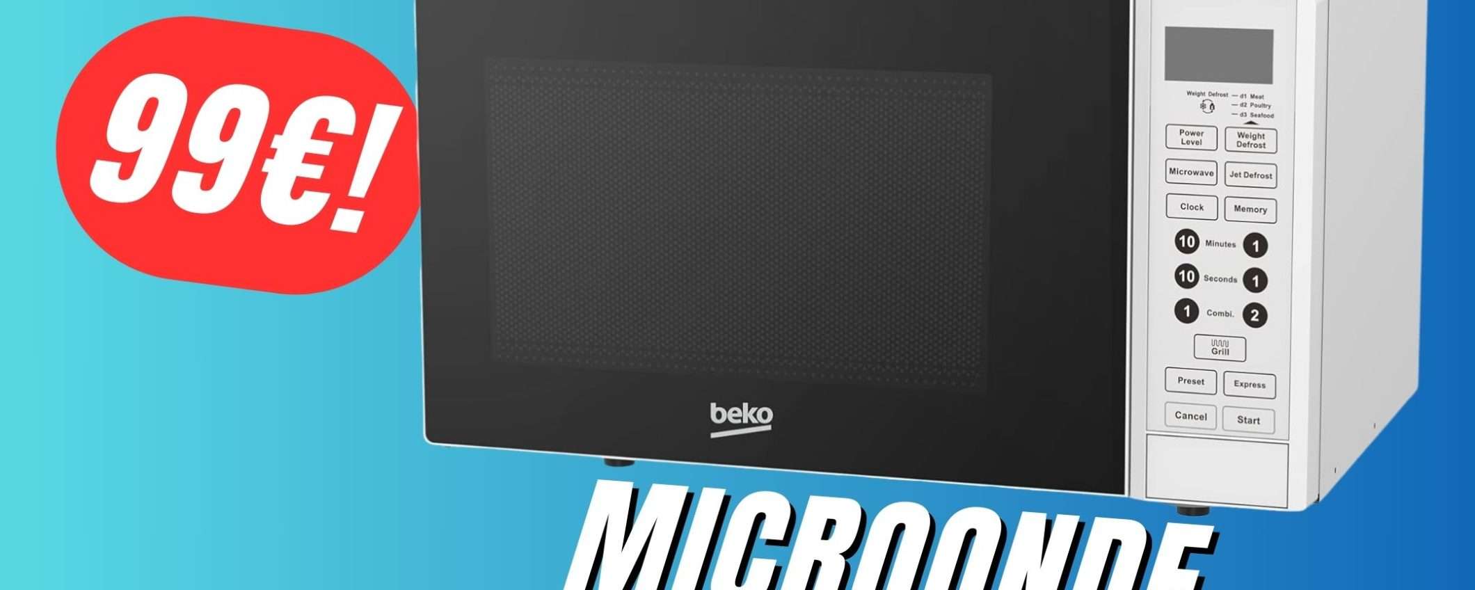 Il Forno Microonde Beko scontato del 29% su Amazon è un'OCCASIONE da non perdere!