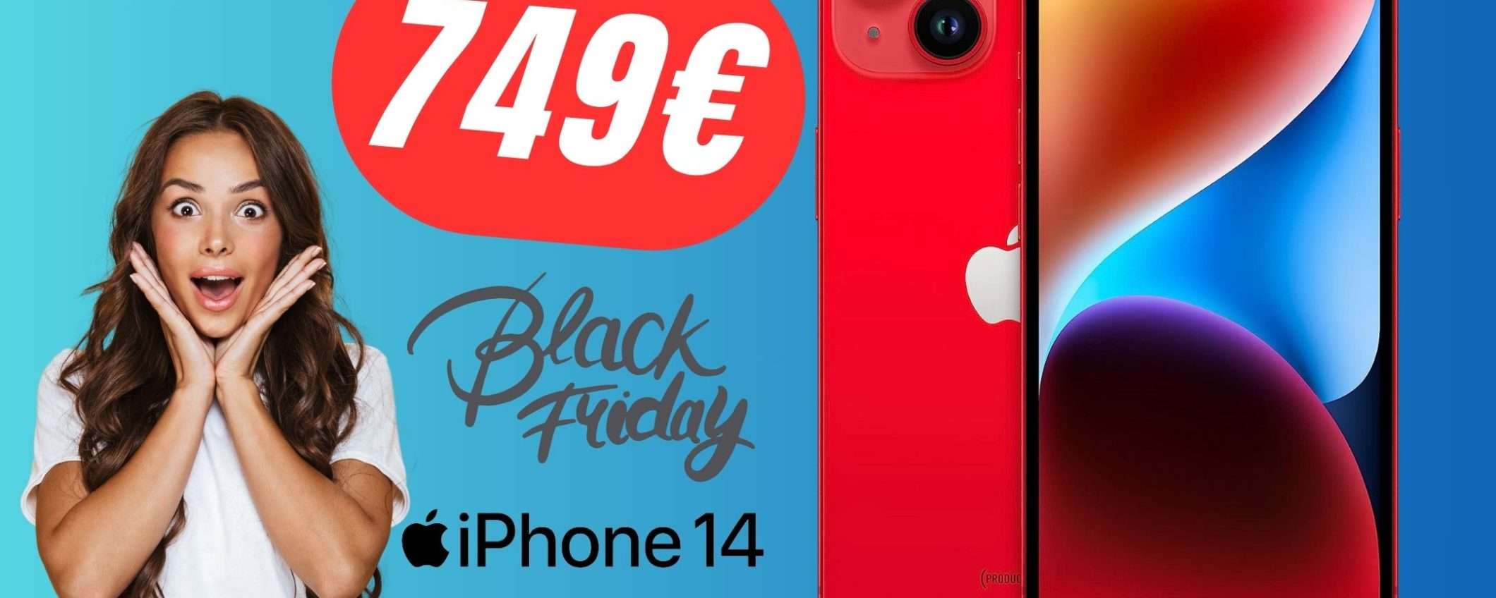 Apple iPhone 14 da 128 GB è scontato su Amazon!