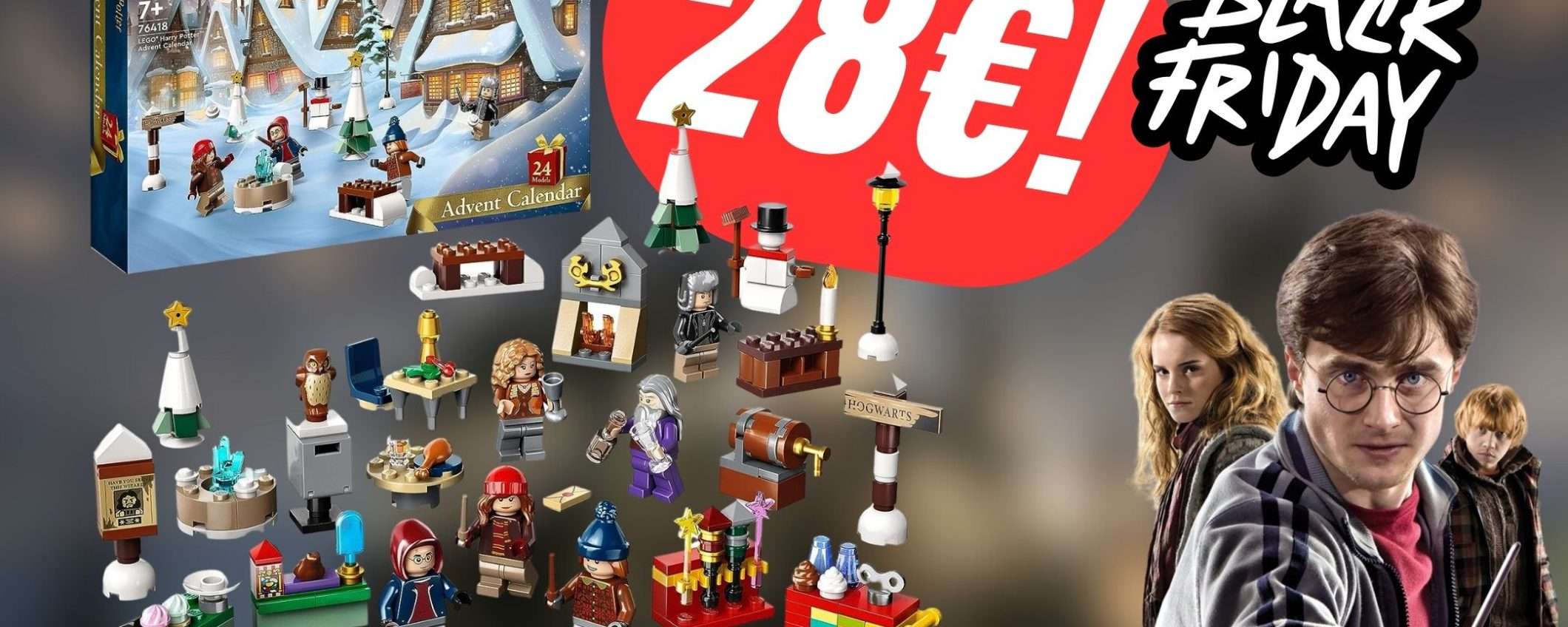 Il Calendario dell'Avvento LEGO Harry Potter è scontato per il Black Friday!