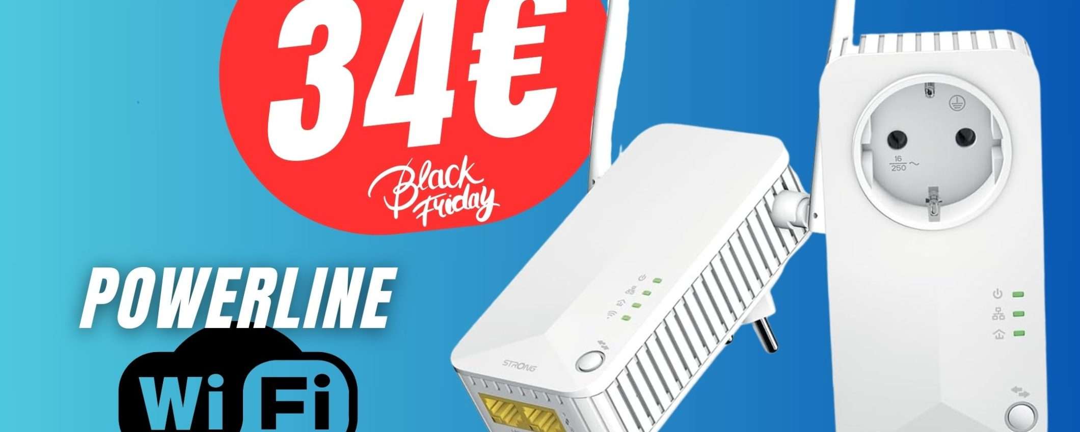 Collegamento LAN senza fili? È possibile con la Powerline STRONG!