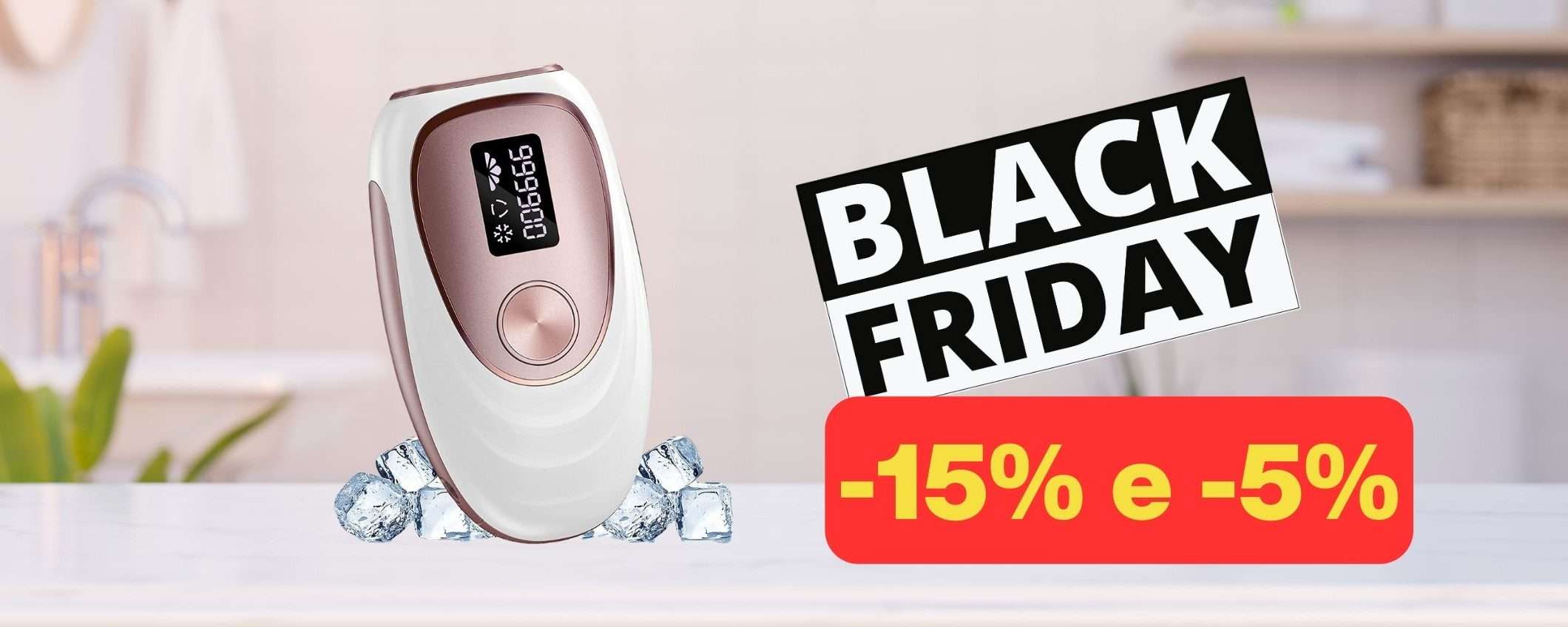 Epilatore elettrico in DOPPIA OFFERTA per il Black Friday Amazon