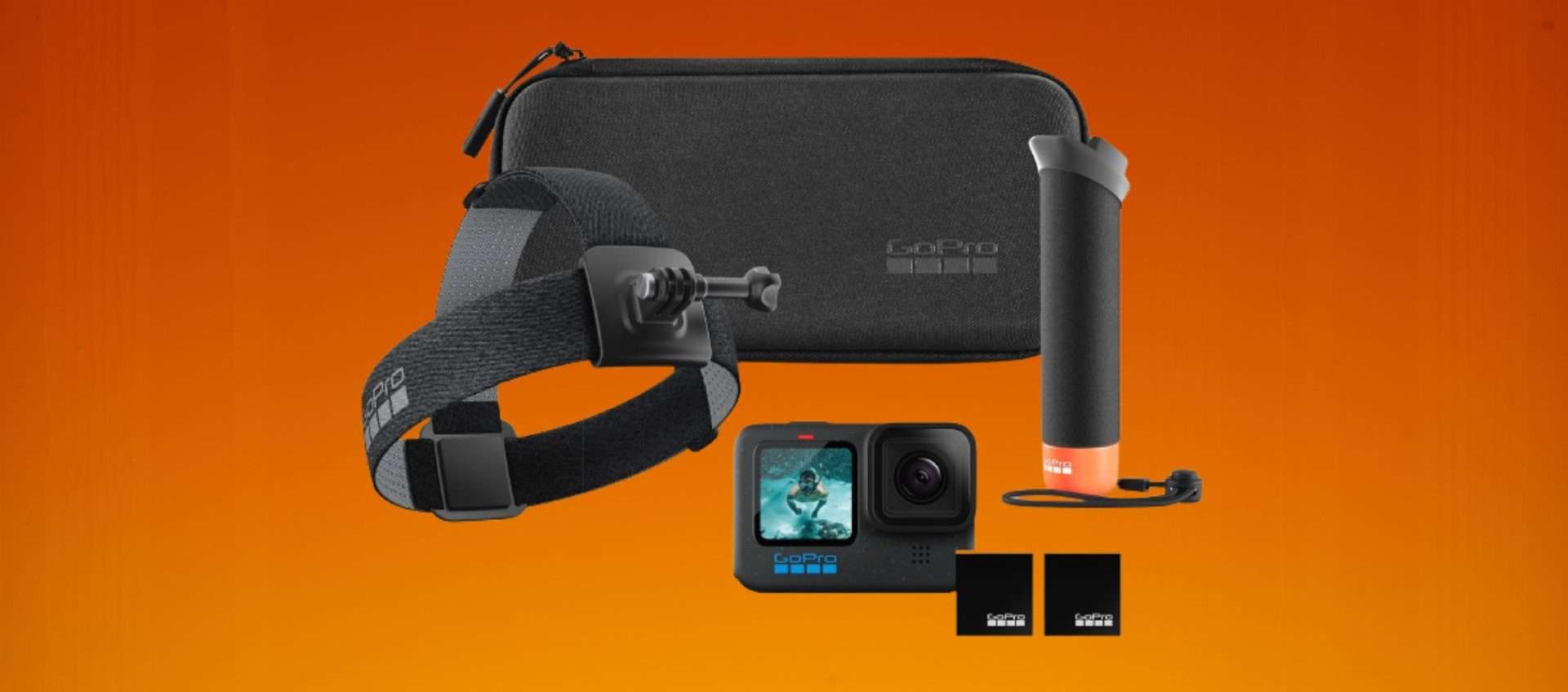 GoPro HERO12 Black con TANTISSIMI gadget in offerta su Amazon