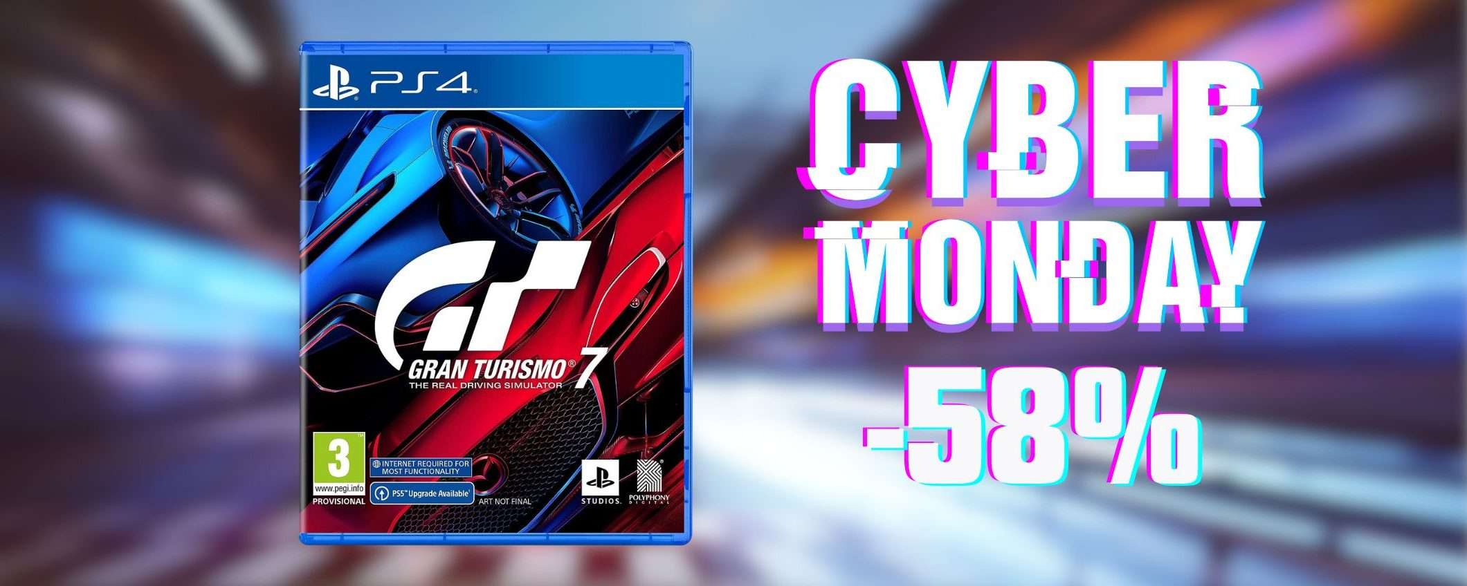 Gran Turismo 7 in MEGA SCONTO (-58%) per il Cyber Monday Amazon