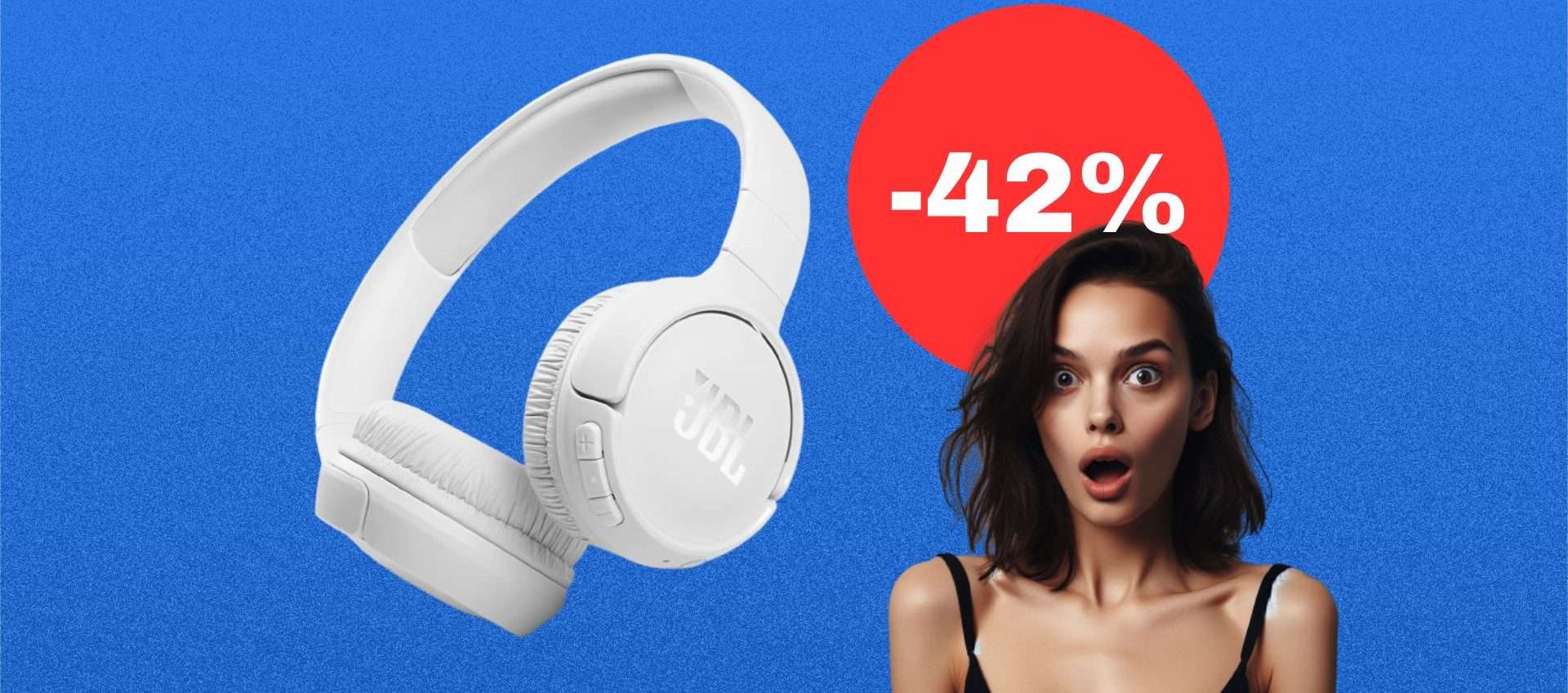 Cuffie JBL in offerta ad un PREZZO LEGGENDARIO su Amazon (-42%)