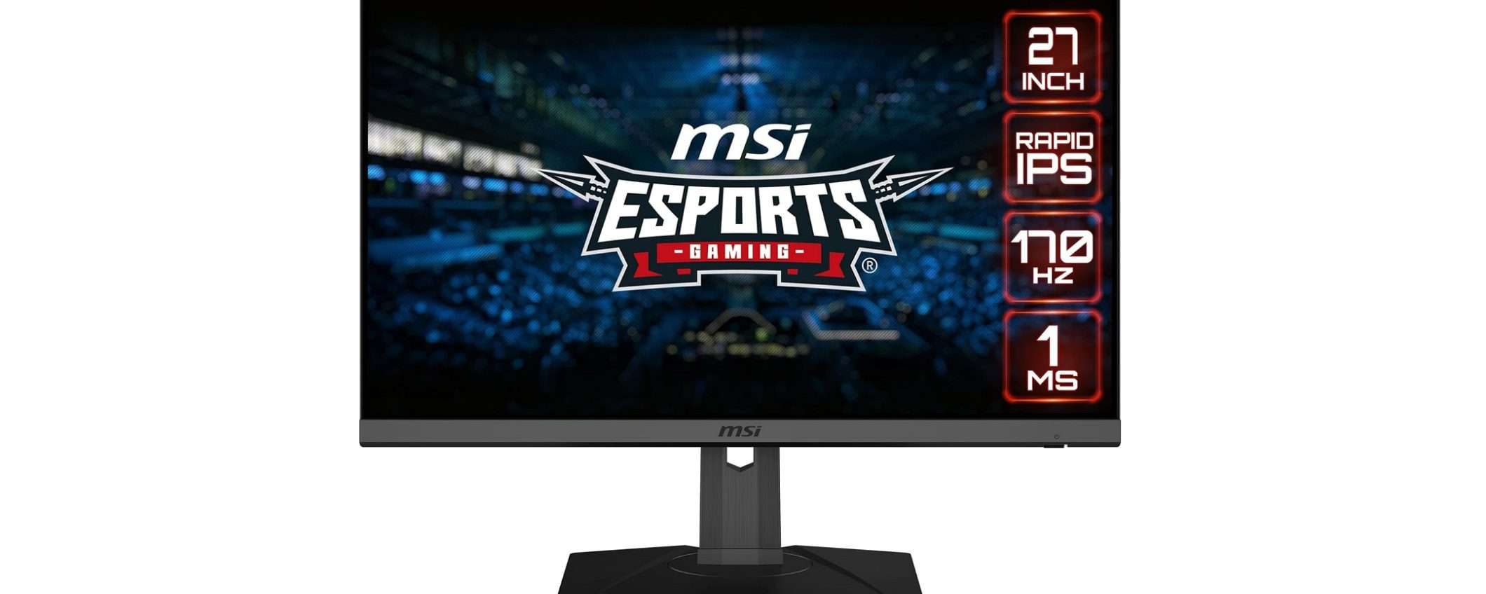 Monitor da gaming MSI in SUPER OFFERTA su Amazon (27'', QHD, 170 Hz)