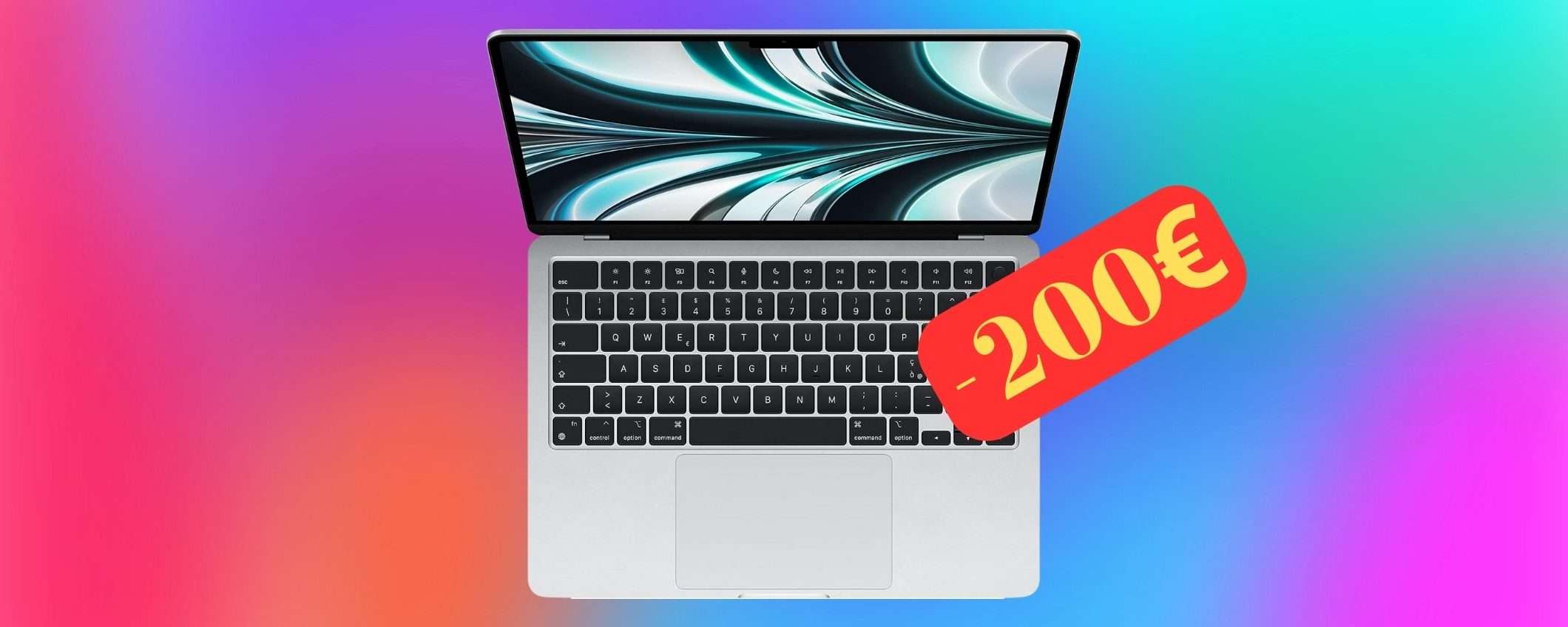 MacBook Air con M2 con 200€ di sconto su Amazon