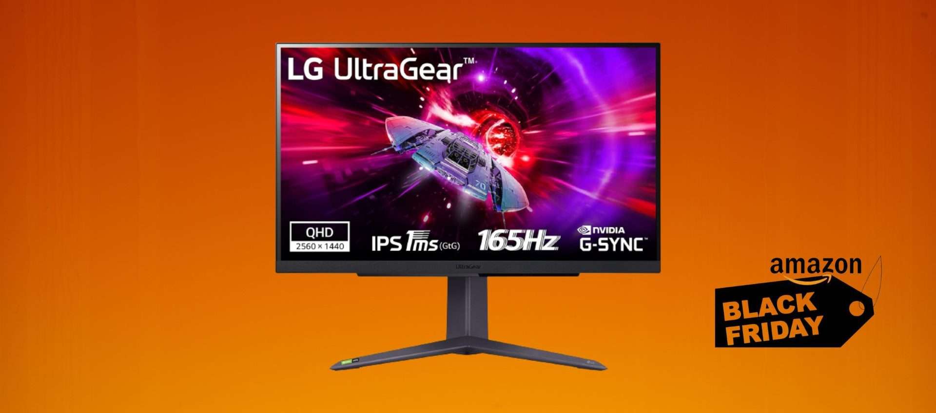 Monitor da gaming LG in offerta per il Black Friday: il prezzo crolla a 219€