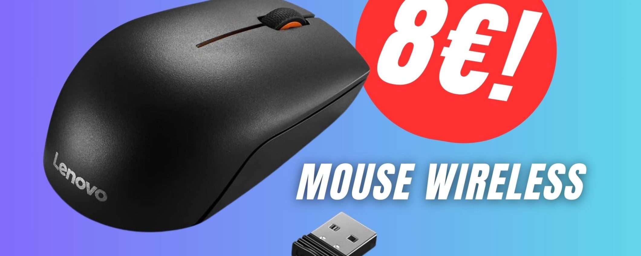 Il Mouse Wireless di Lenovo a un PREZZO FOLLE: solo 8€!