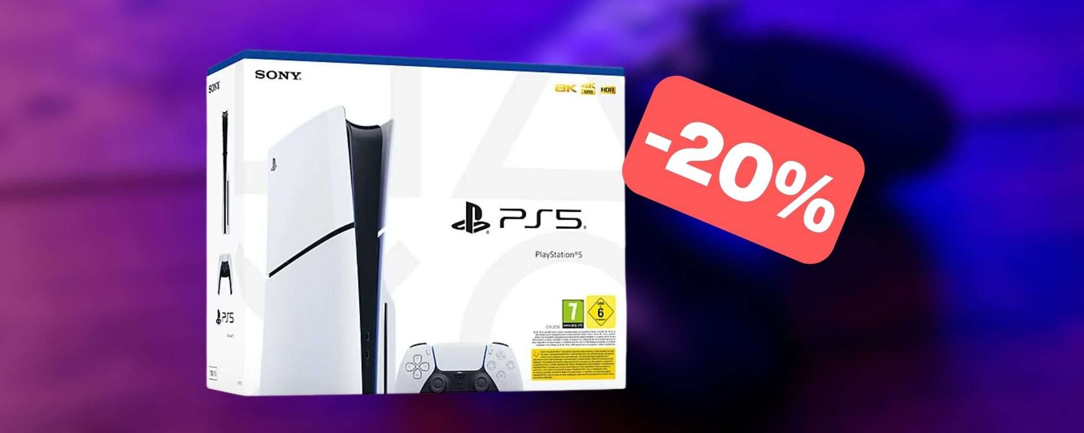 PS5 Slim in SCONTO A SORPRESA su Amazon (-20%)