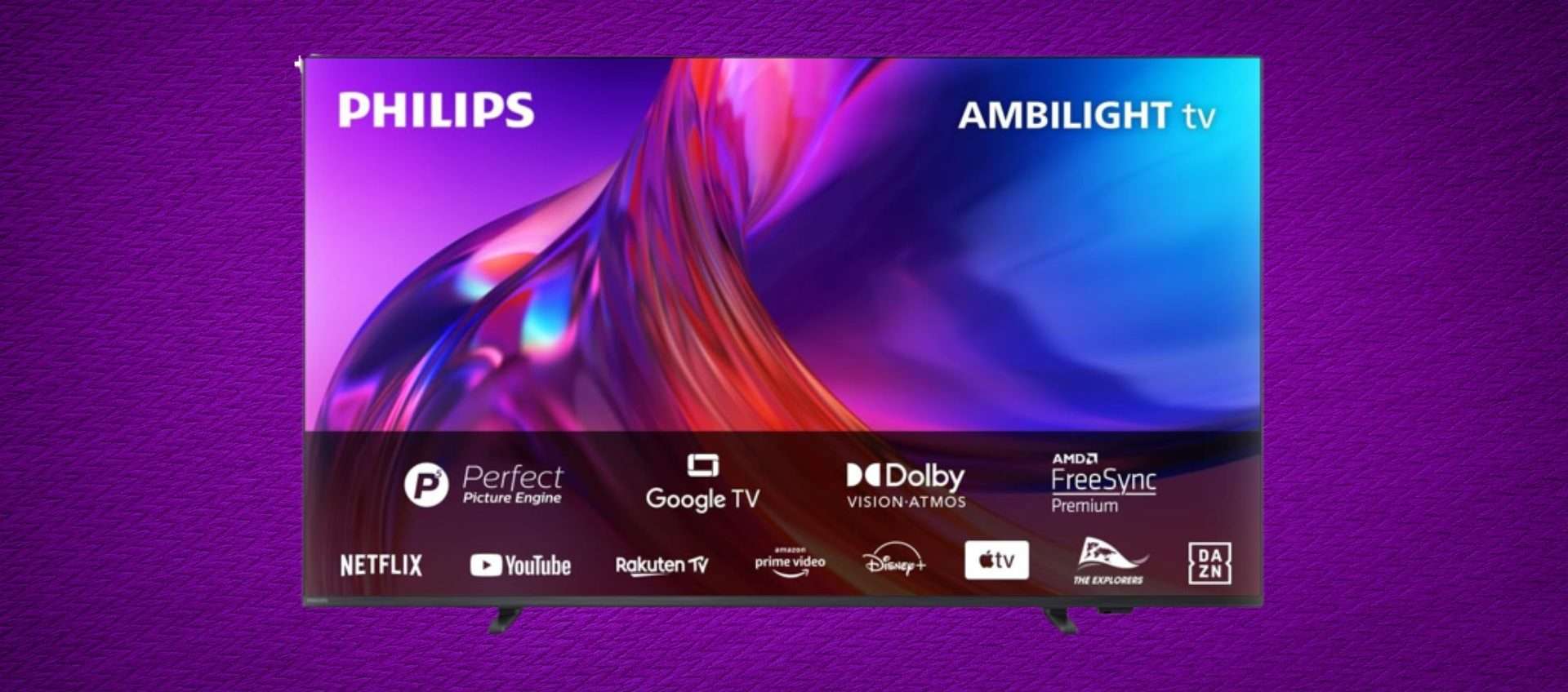 PHILIPS TV 4K LED Ambilight in offerta su Amazon: prezzo TOP (-100€)