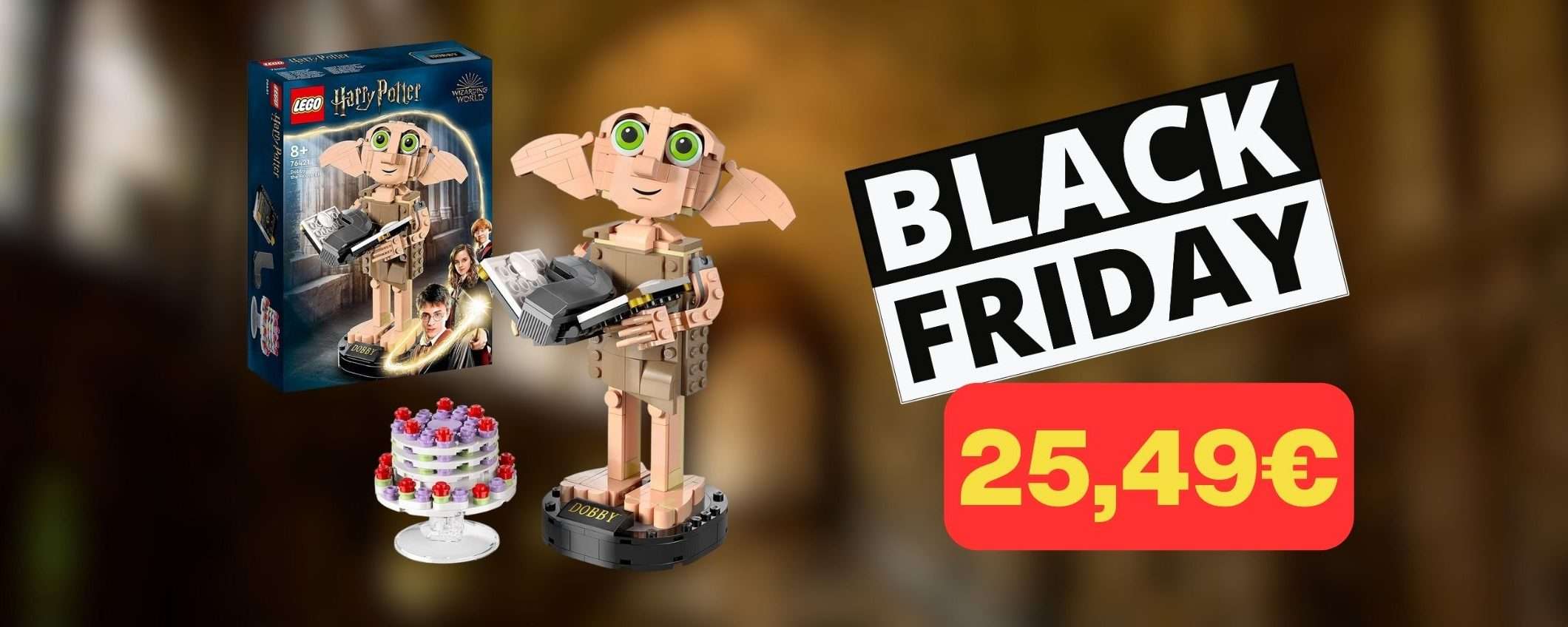 Set LEGO Dobby L'Elfo Domestico in offerta Black Friday: il regalo perfetto