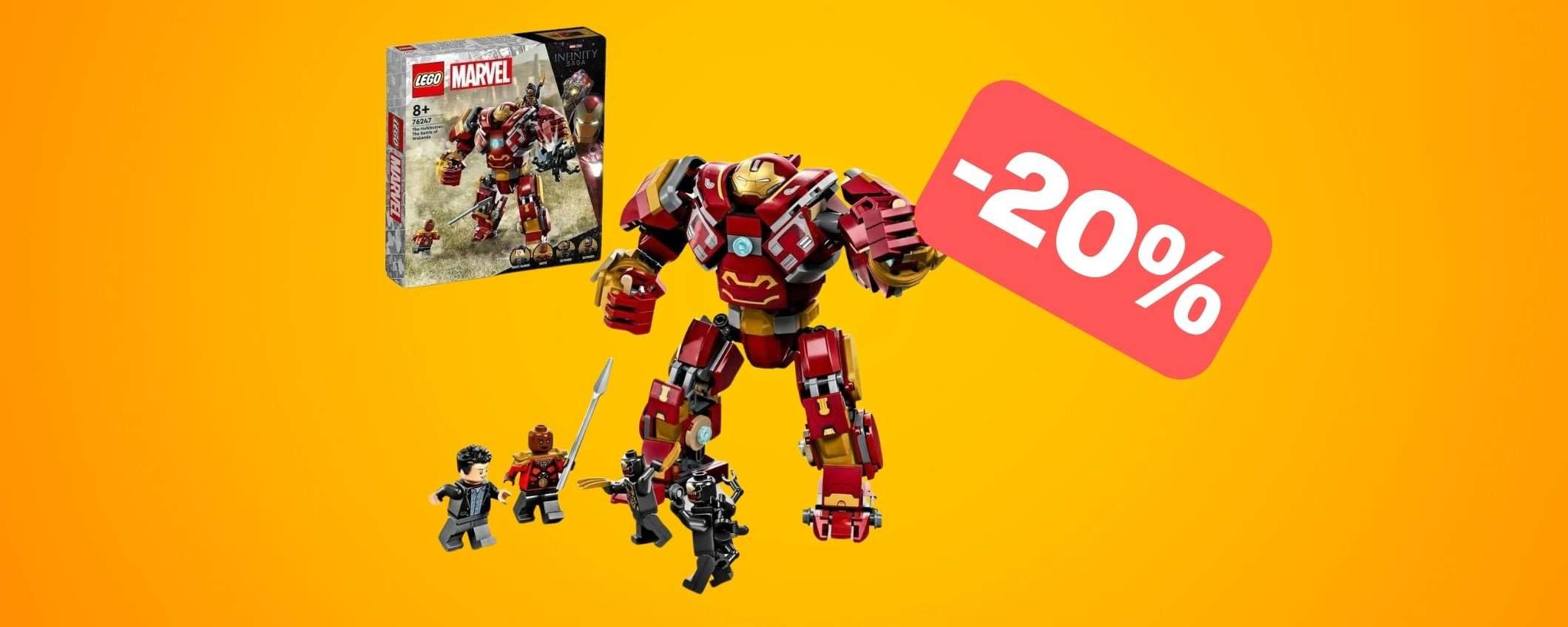 Set LEGO Marvel Hulkbuster in SCONTO su Amazon (-20%)