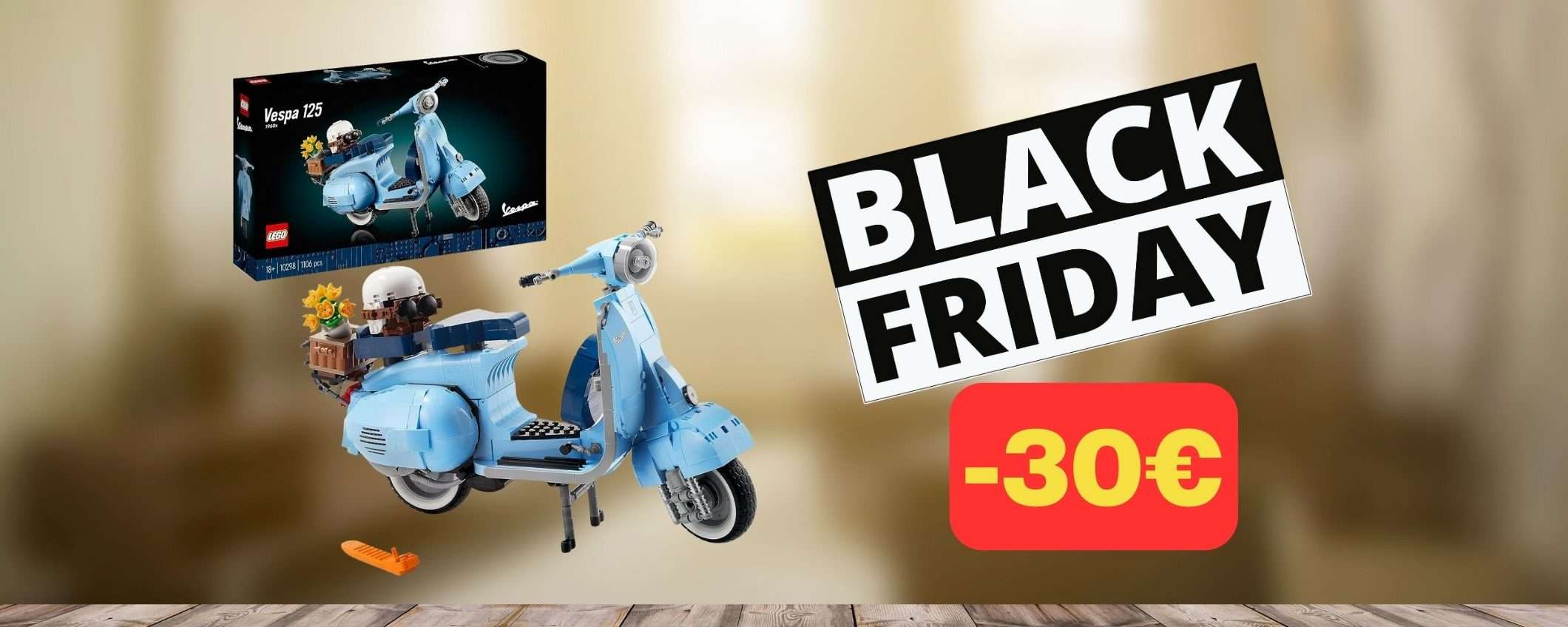 Set LEGO Vespa 125 in OTTIMO SCONTO per il Black Friday: risparmi 30€