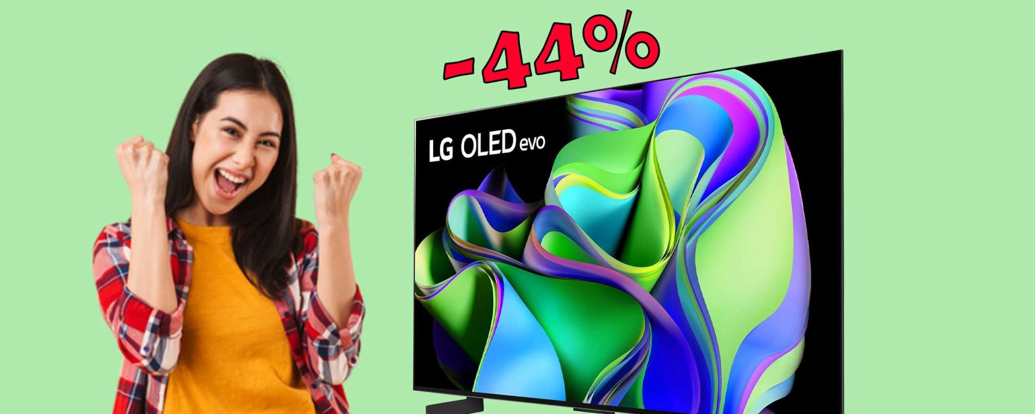 Smart TV 4K LG OLED evo da 42