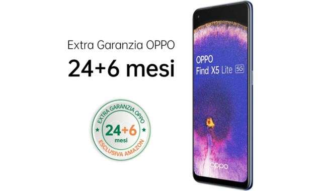 Smartphone OPPO Find X5 Lite extra garanzia