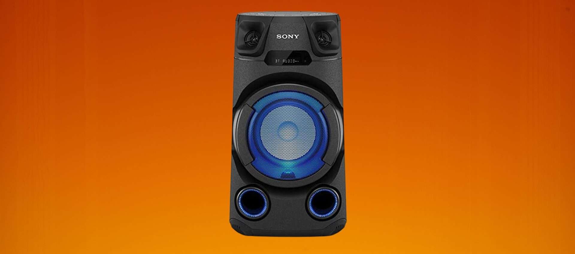 Altoparlante Bluetooth Sony MHC-V13 in offerta su Amazon: ha anche la modalità karaoke