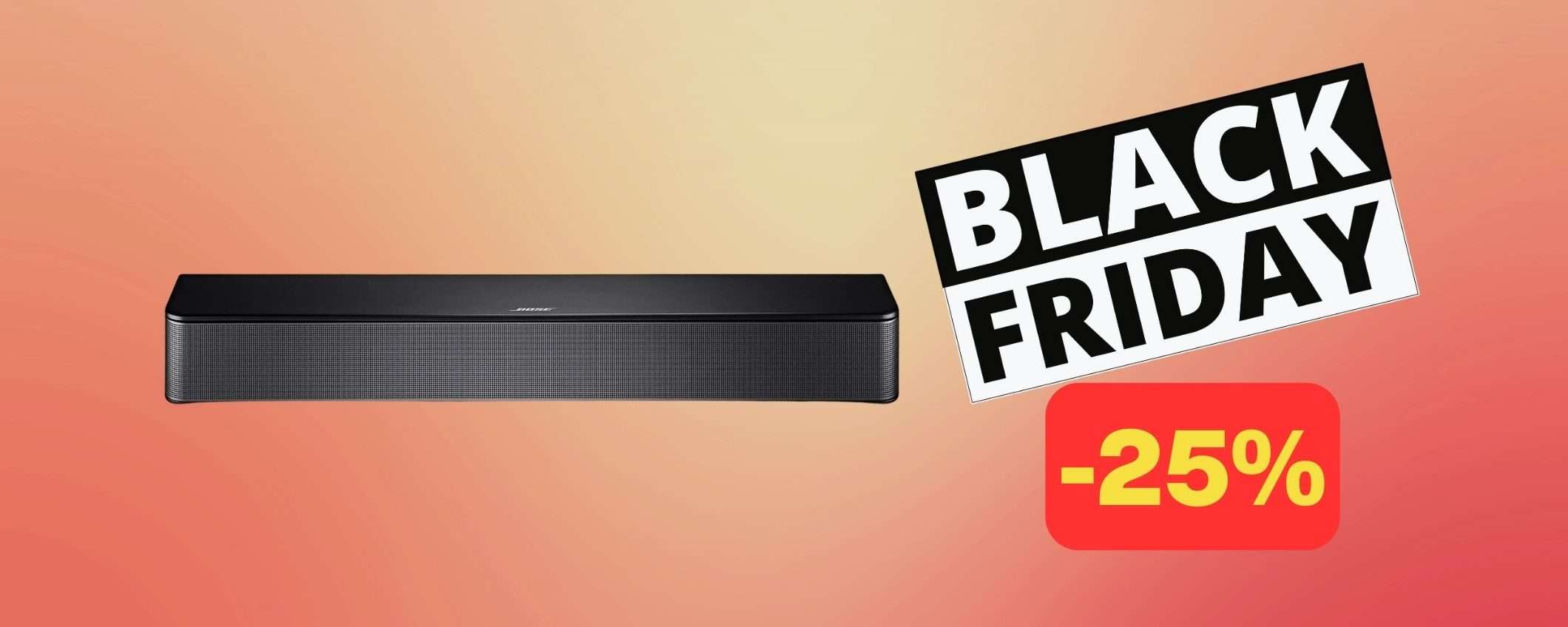 Soundbar Bose in ottimo SCONTO per il Black Friday (-25%)