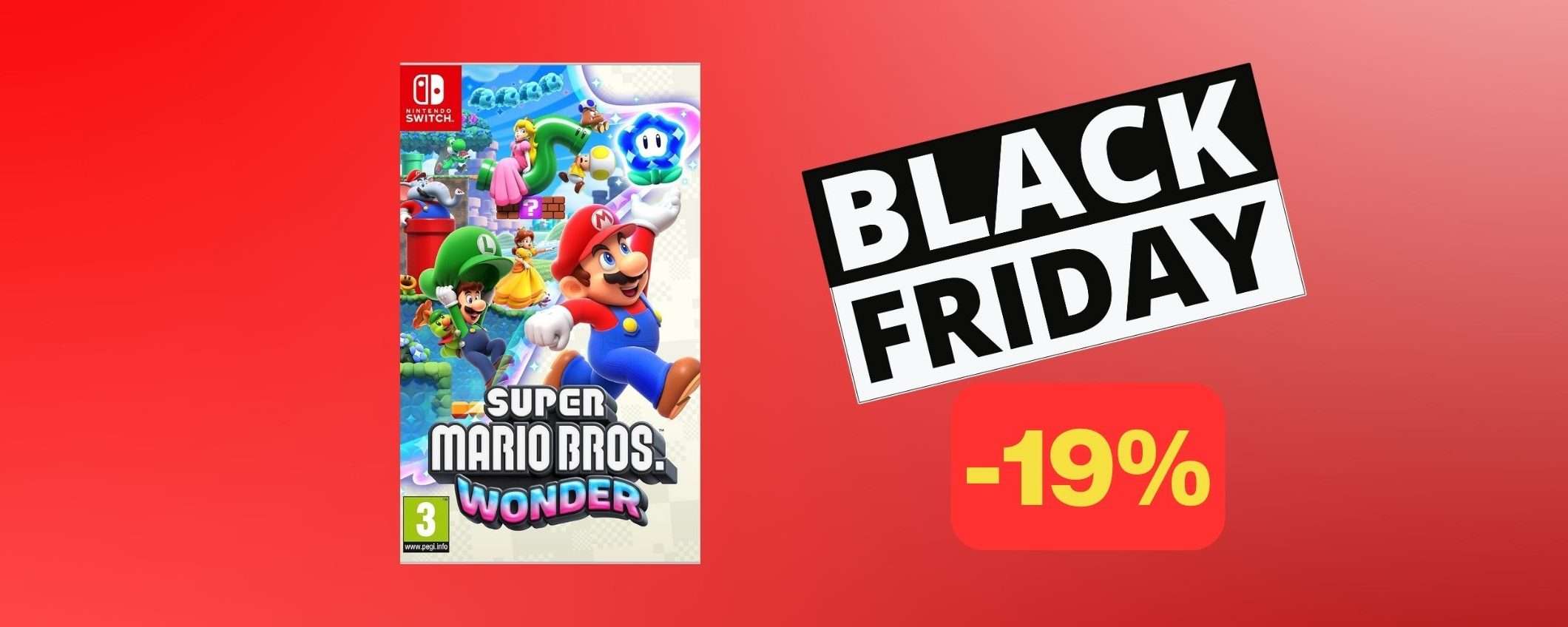 Super Mario Bros Wonder in offerta Black Friday al MINIMO STORICO