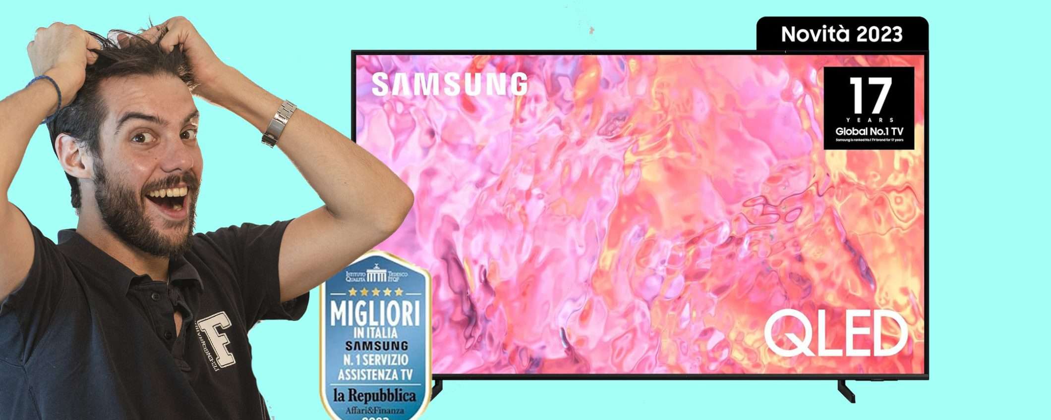 TV Samsung QLED 4K da 55 pollici in sconto SHOCK del 49%