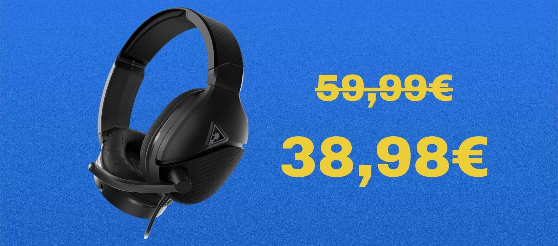 Turtle Beach Recon 200 Gen 2 in offerta: le cuffie da gaming premium scendono ad un PREZZO WOW