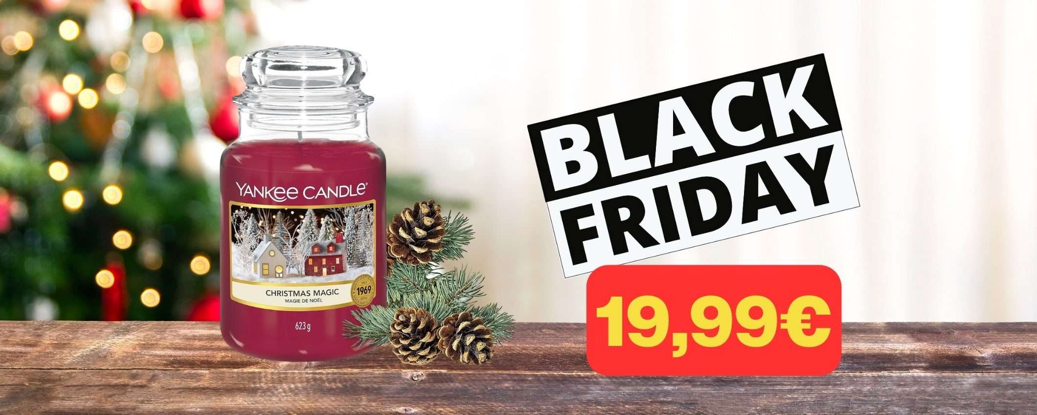 Yankee Candle in SVENDITA Amazon: 19,99 euro e la casa profuma di Natale