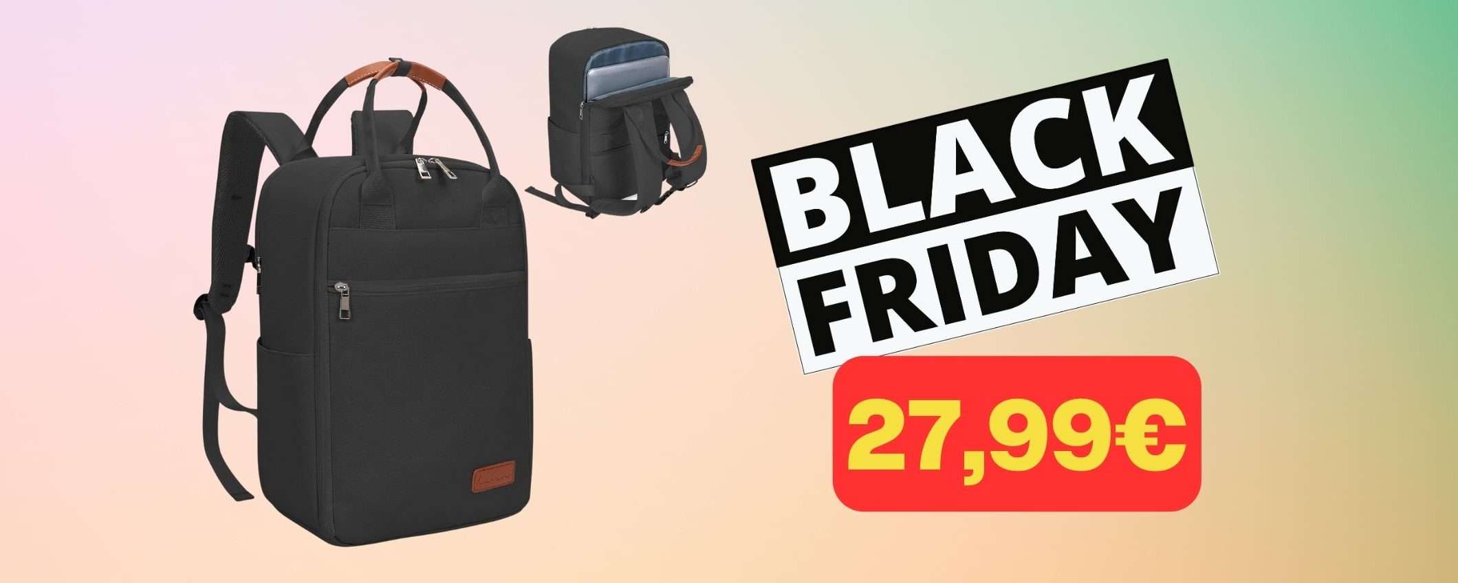 Zaino bagaglio perfetto per Ryanair in sconto Black Friday su Amazon