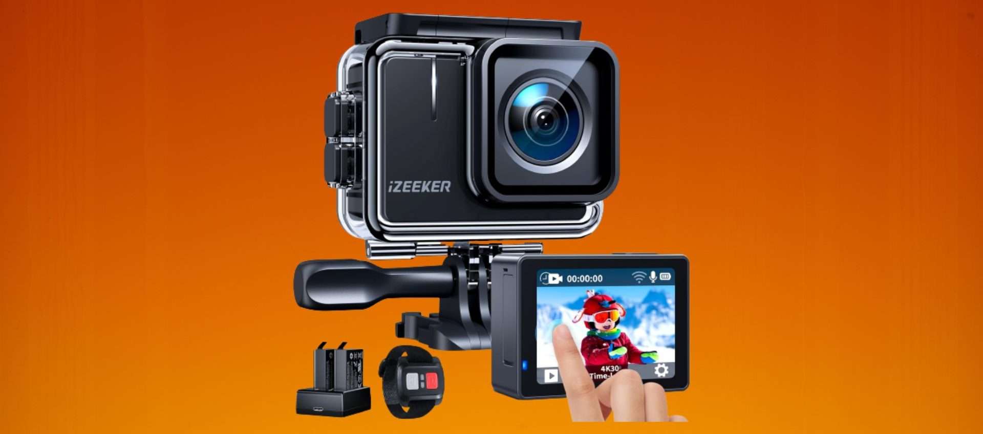 Action Cam 4K in super offerta ad un prezzo WOW: oggi è tua a 39,99€!