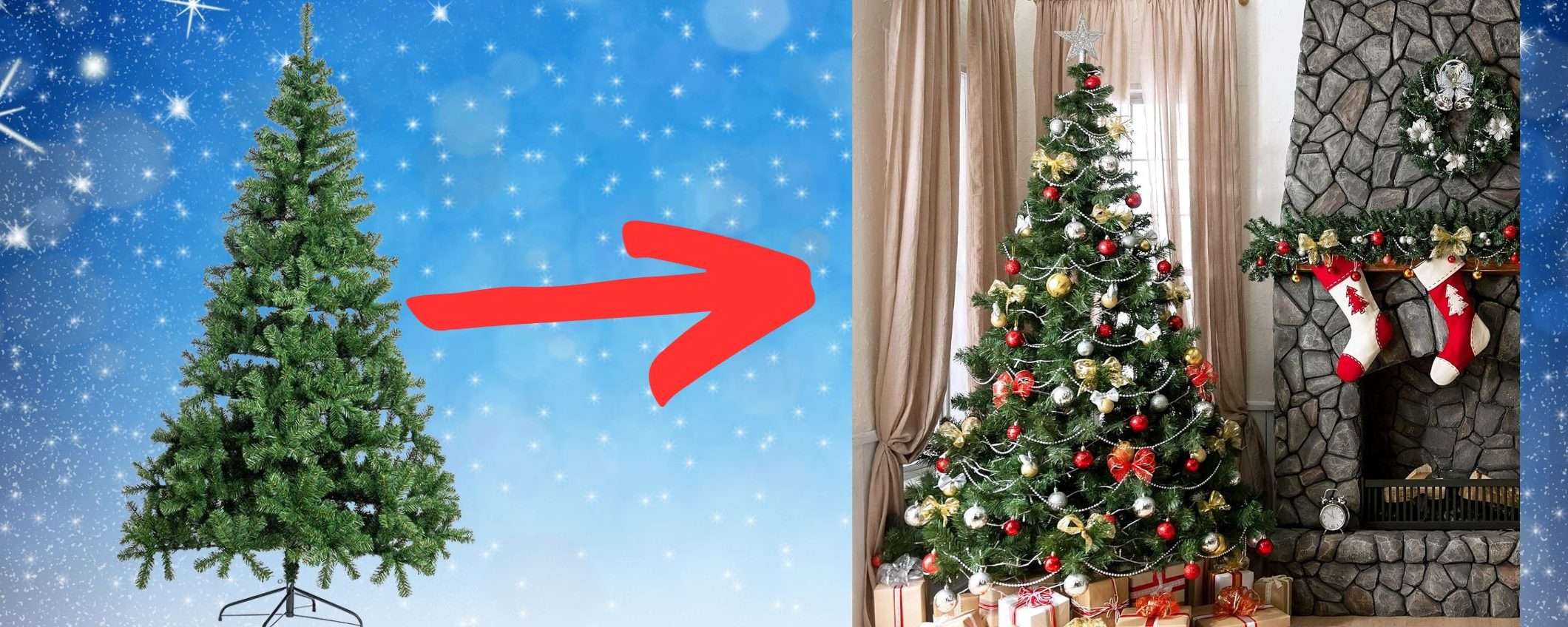 Albero di Natale da 180 cm a 39€: ERRORE di prezzo assurdo su Amazon