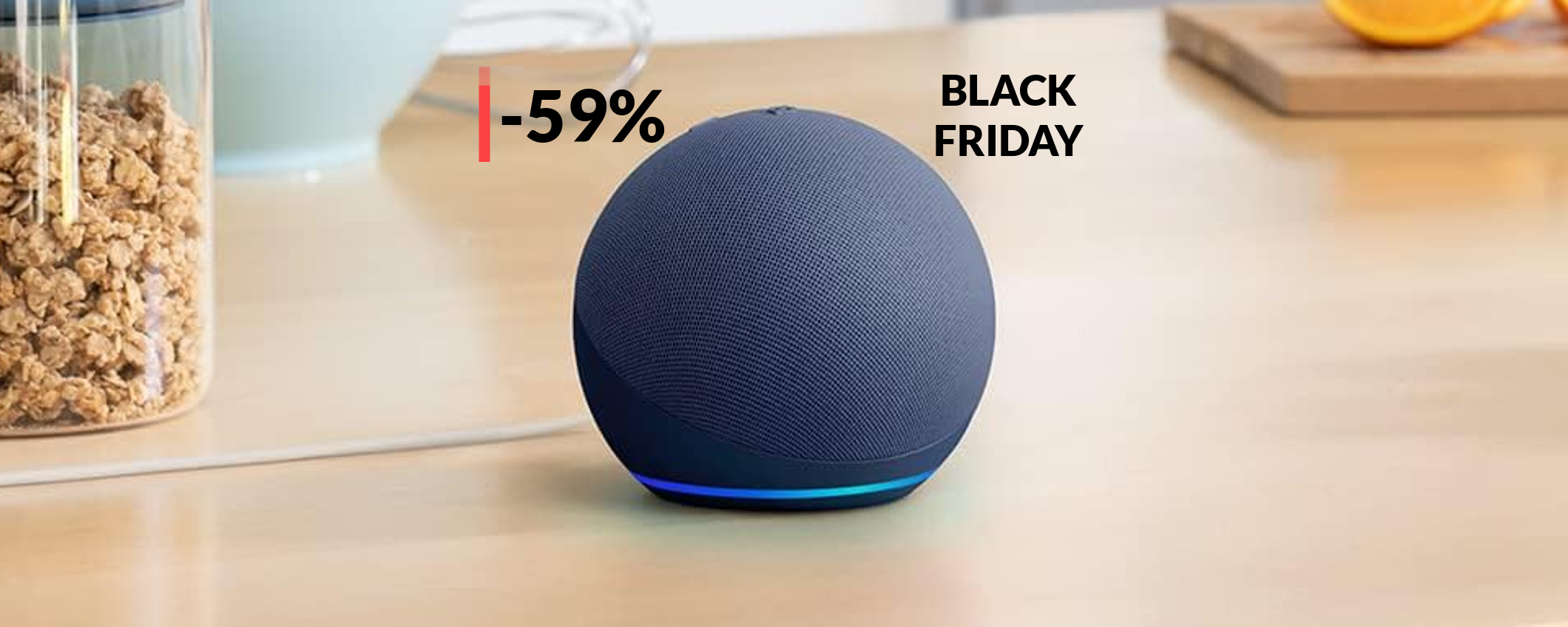 Echo Dot 5 con Alexa a meno di metà prezzo: 21€ col Black Friday